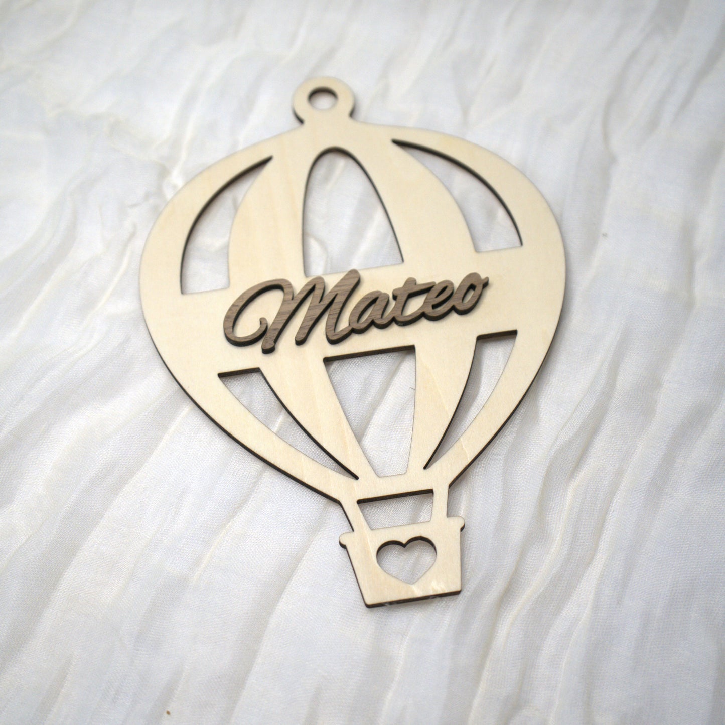 Personalisiertes Türschild Heißluftballon – Kinderzimmer Deko mit Namen