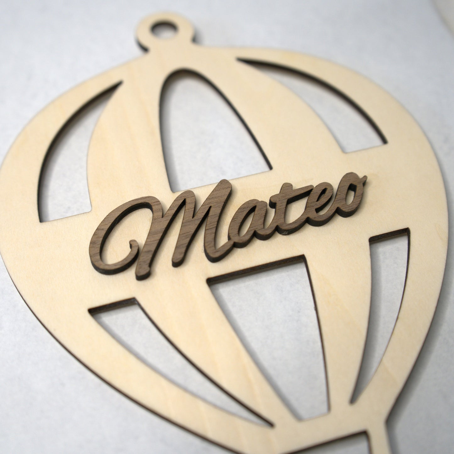 Personalisiertes Türschild Heißluftballon – Kinderzimmer Deko mit Namen