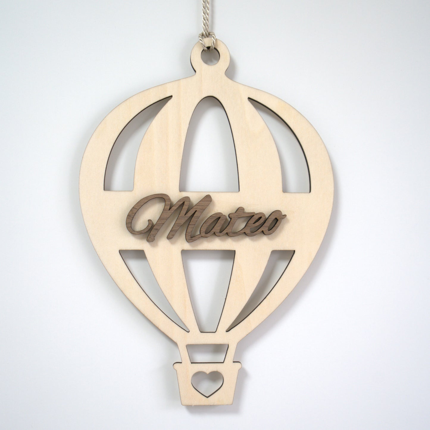 Personalisiertes Türschild Heißluftballon – Kinderzimmer Deko mit Namen