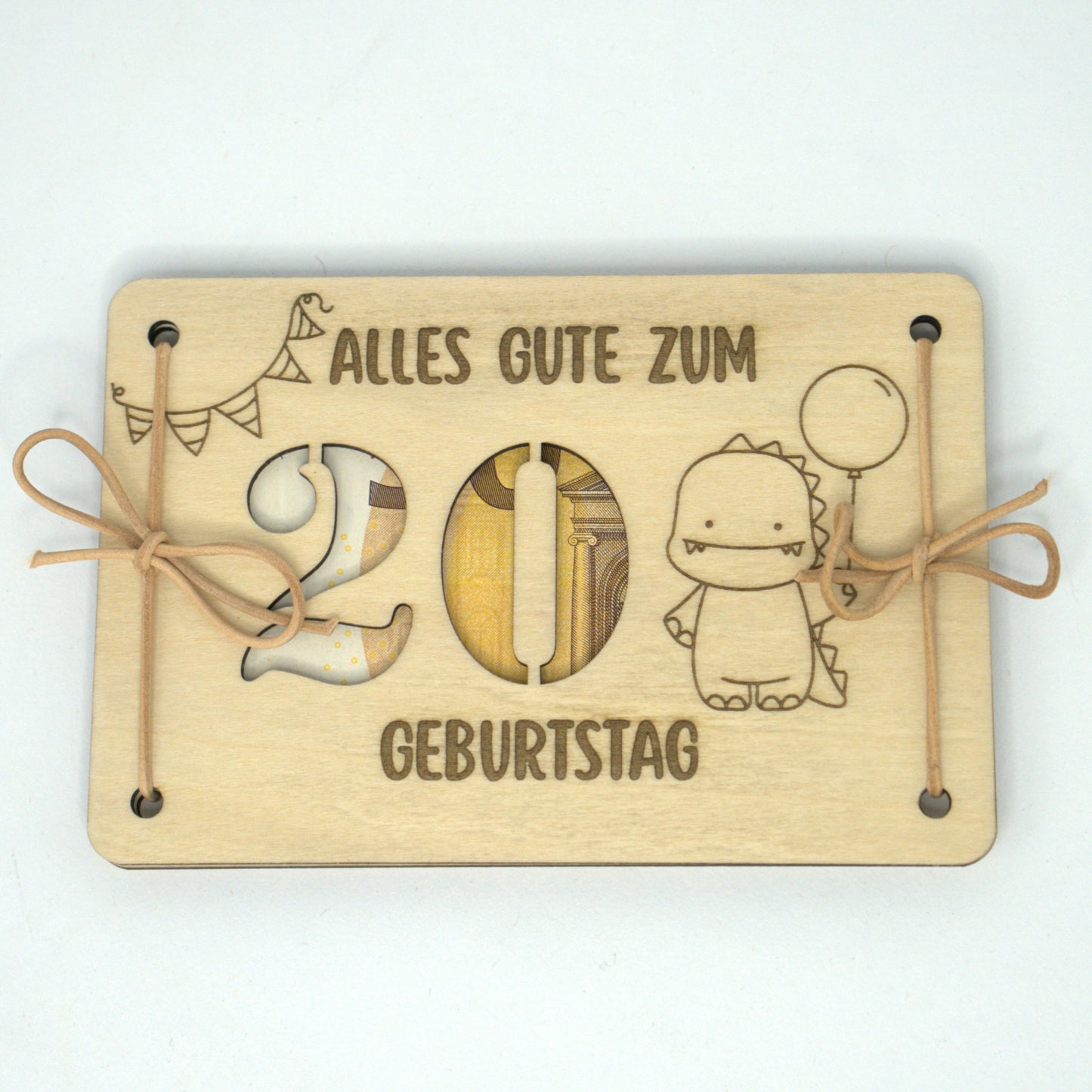 Personalisierbares Geldgeschenk mit Dino – zum Geburtstag