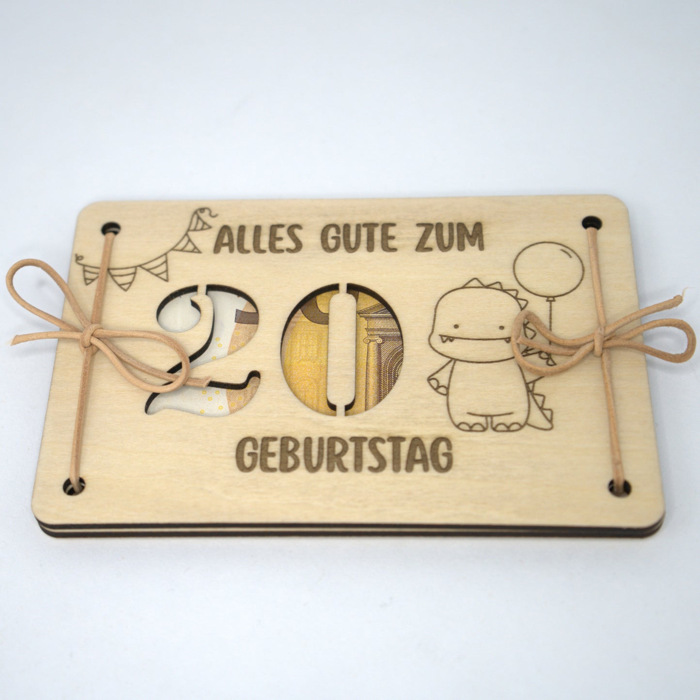 Personalisierbares Geldgeschenk mit Dino – zum Geburtstag