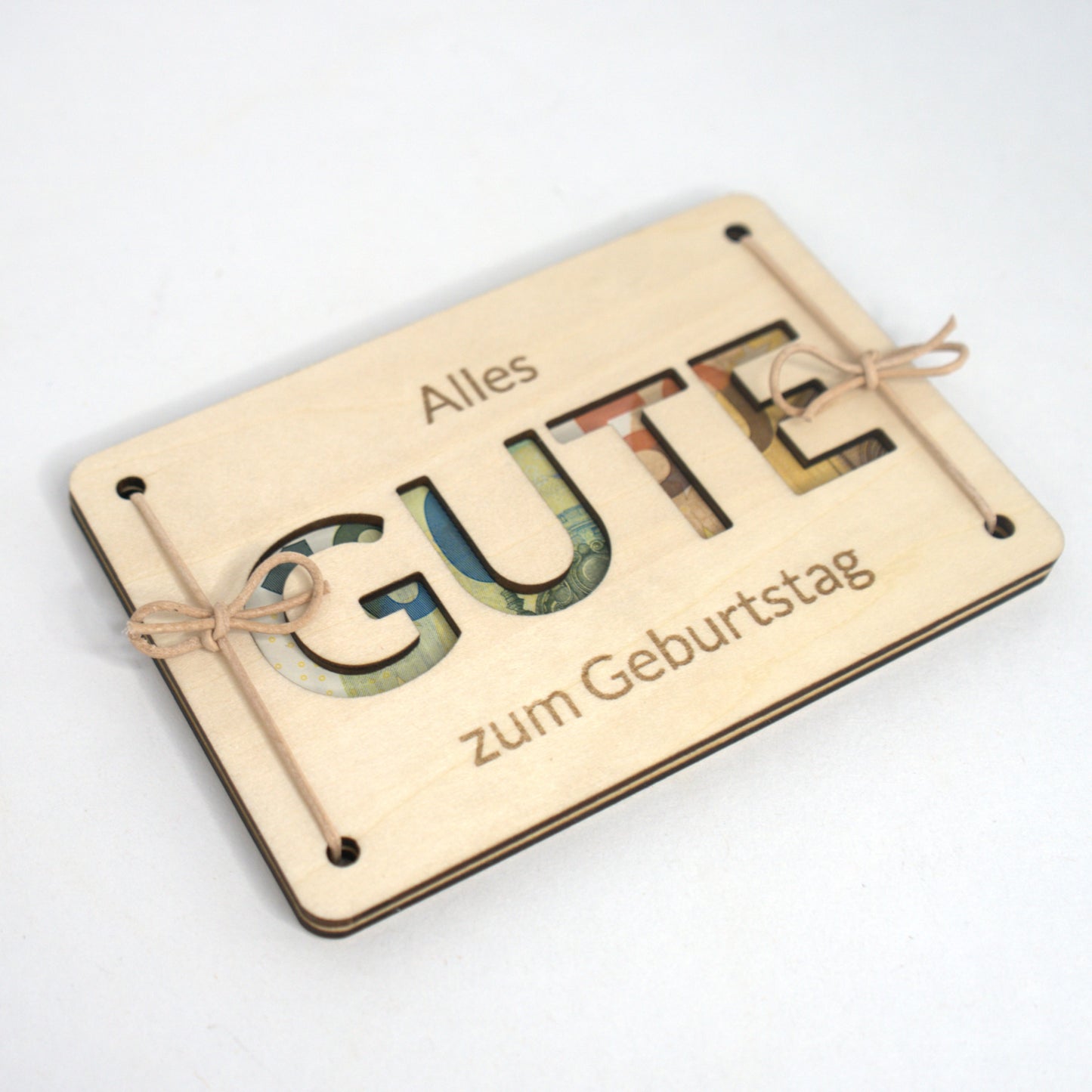 Geburtstags Geldgeschenk Holz kreative Verpackung für Geld