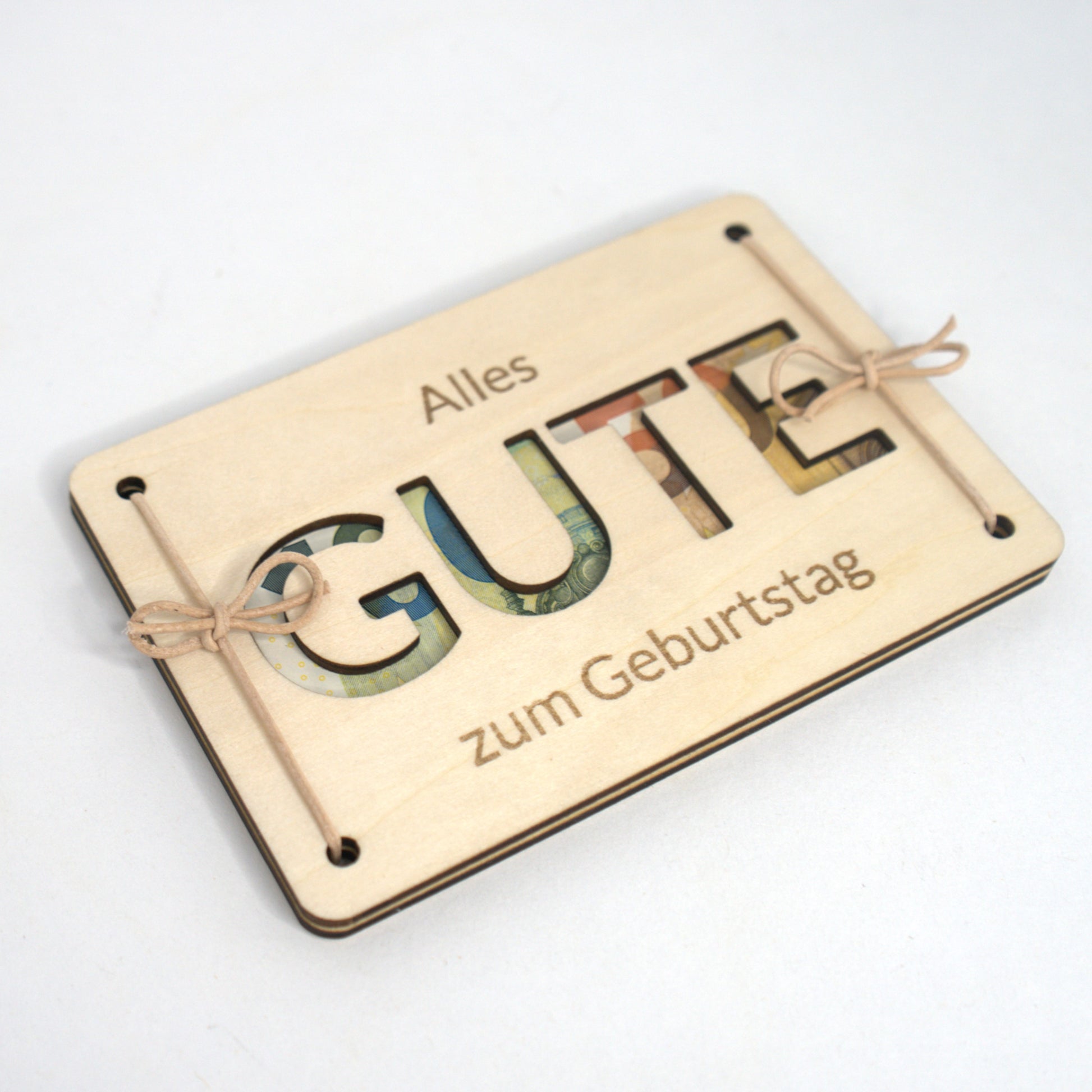 Geburtstags Geldgeschenk Holz kreative Verpackung für Geld