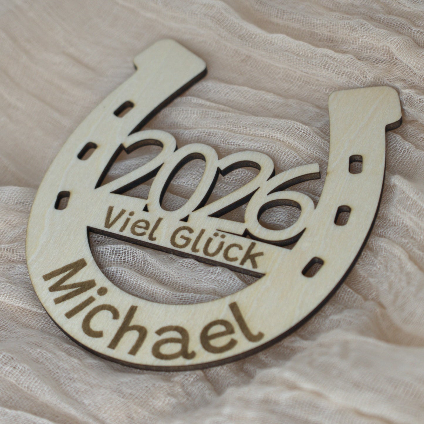Silvester Hufeisen – Viel Glück für 2026 – Personalisiert mit Wunschnamen