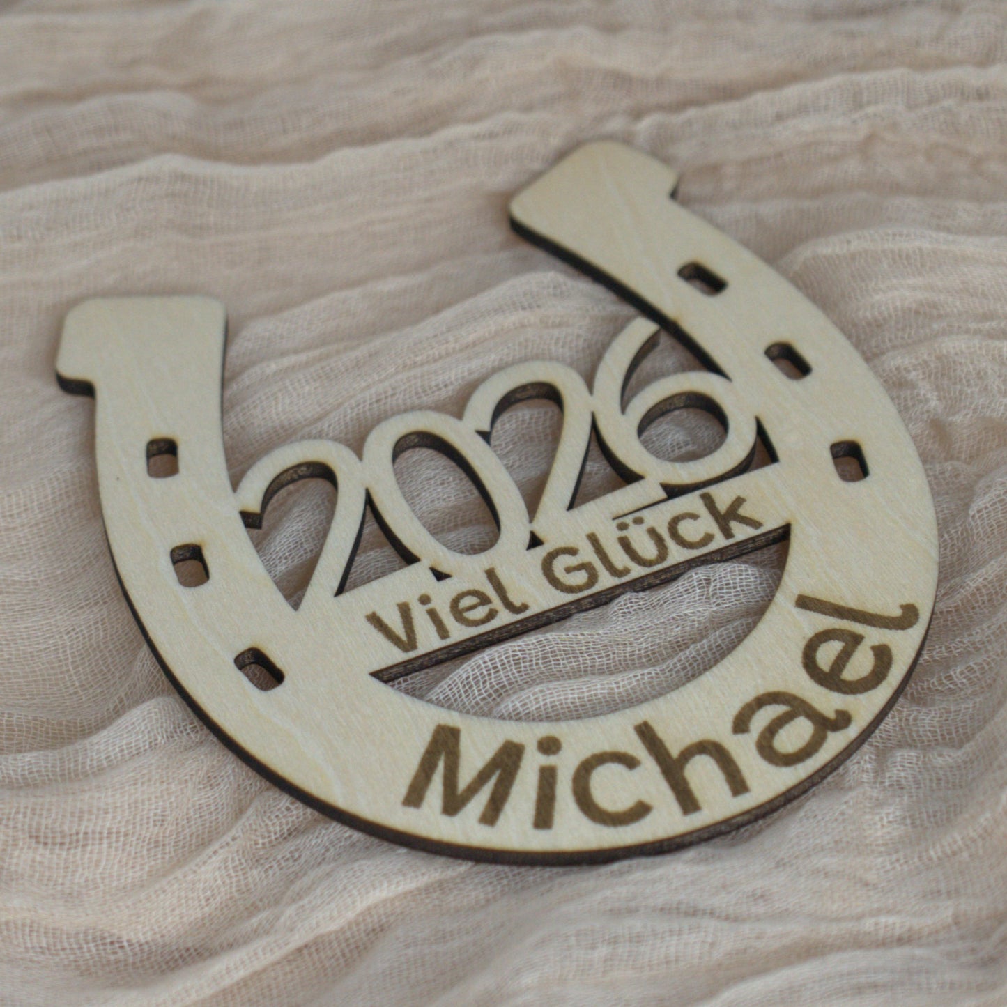 Silvester Hufeisen – Viel Glück für 2026 – Personalisiert mit Wunschnamen