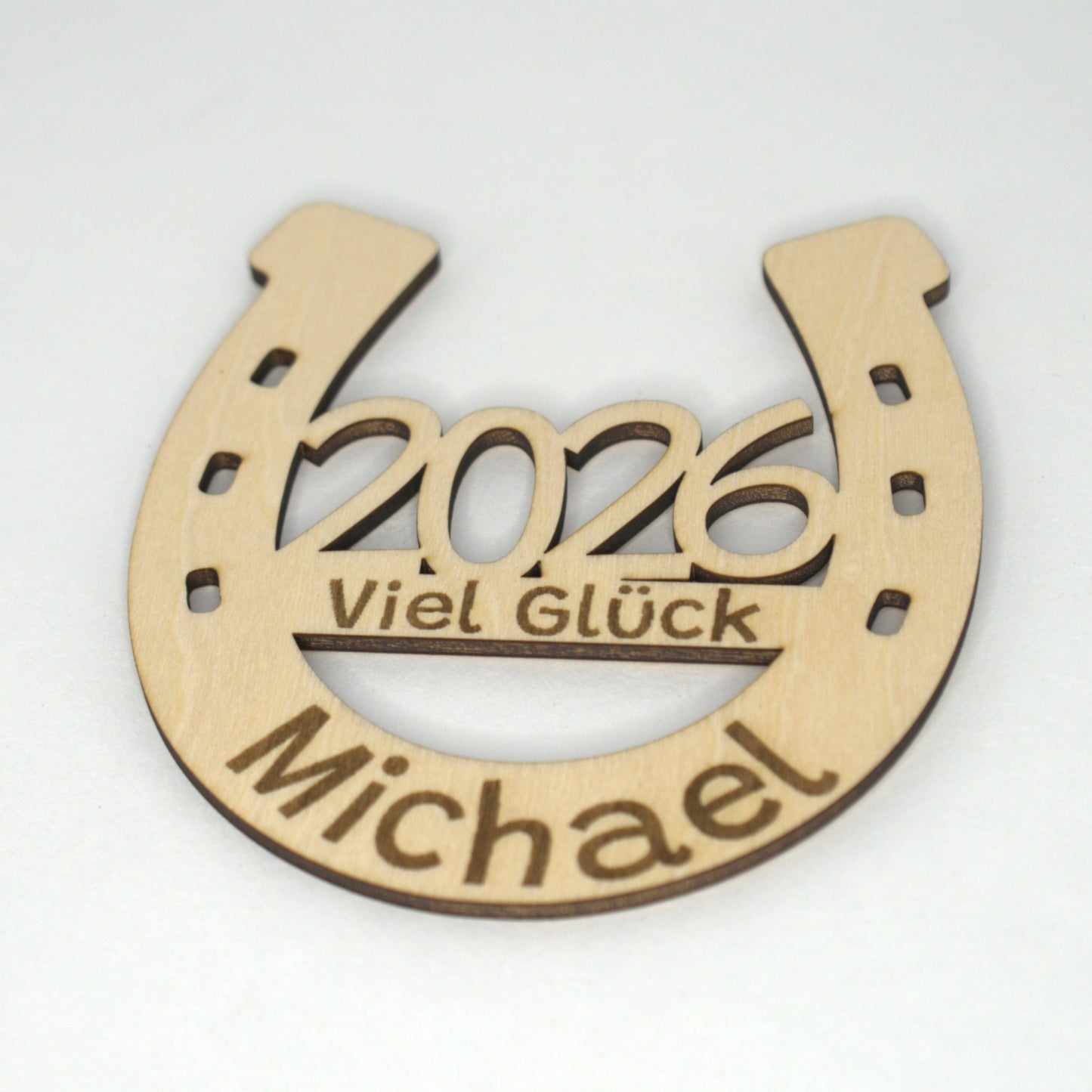 Silvester Hufeisen – Viel Glück für 2026 – Personalisiert mit Wunschnamen