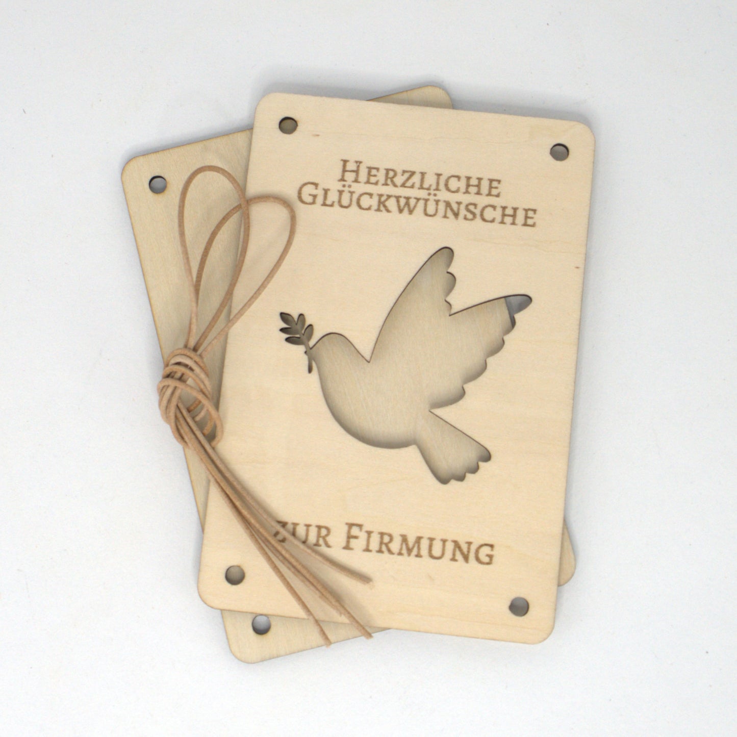Christliches Geldgeschenk zur Firmung aus Holz