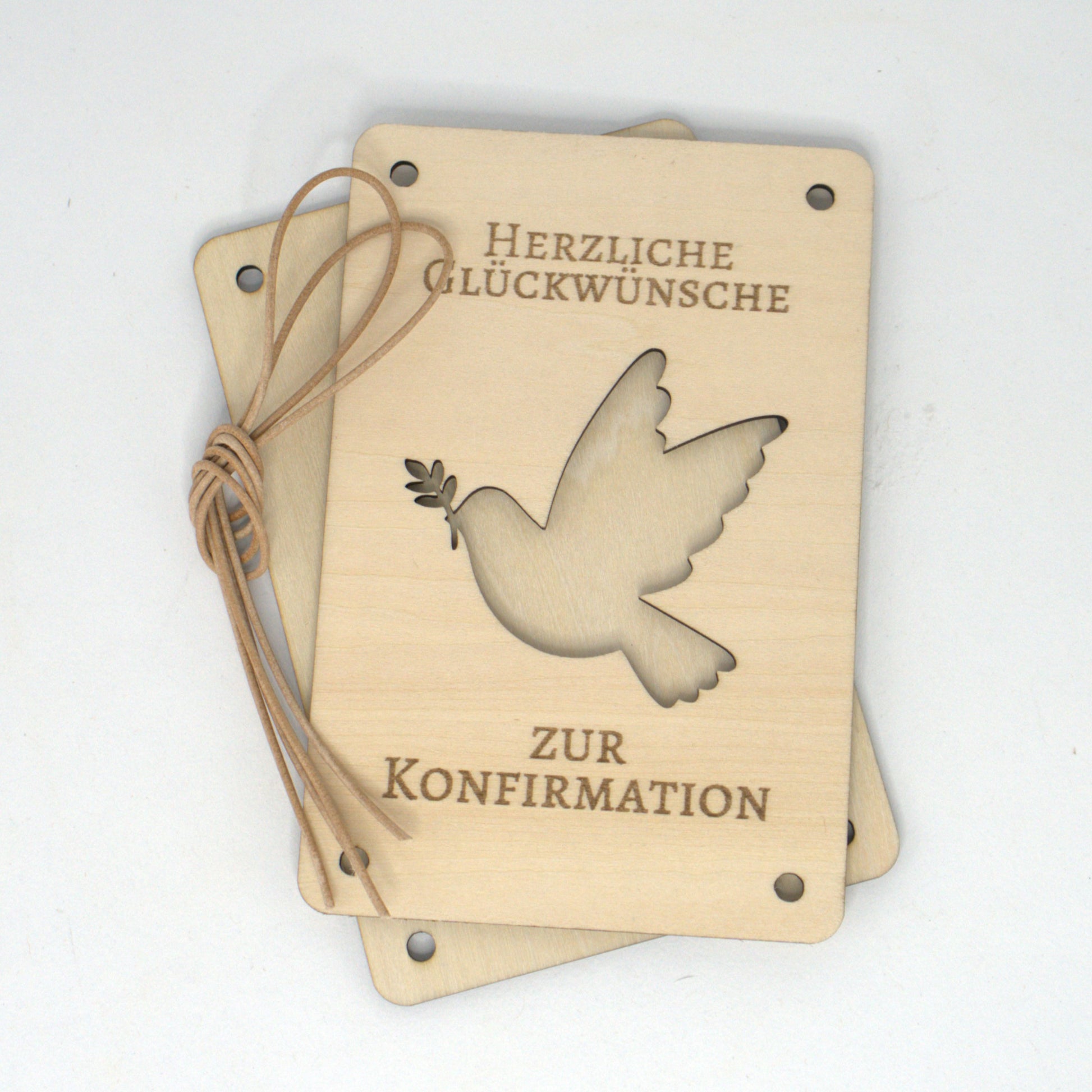 Christliches Geldgeschenk zur Konfirmation aus Holz